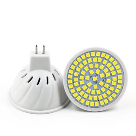 Household Energy-Saving LED Lamp Plastic Material Lamp Cup (Option: Warm White-MR16 60 beads 220V)