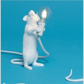 Nordic Creative Resin Mini Animal Mouse Light (Option: White-Standing posture-AU)
