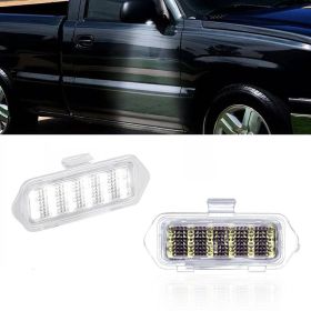 LED Side Mirror Puddle Lights For 03-06 Escalade Silverado Suburban Tahoe Sierra (Option: 2pcs)