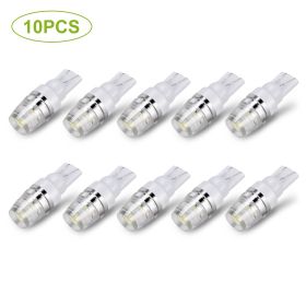 10PCS T10 LED Bulbs 194 LED Lights 12V 1W 5730 Xenon White Wedge Base LED Replacement Bulbs For License Plate Parking Position Interior Lights (Option: 10Pcs)