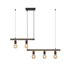 Macgregor 5 - Light Kitchen Island Pendant Light No Bulb (Color: Brown)