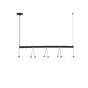 Broghan 8 - Light Sphere Globe Chandelier No Bulb (Option: Black White)